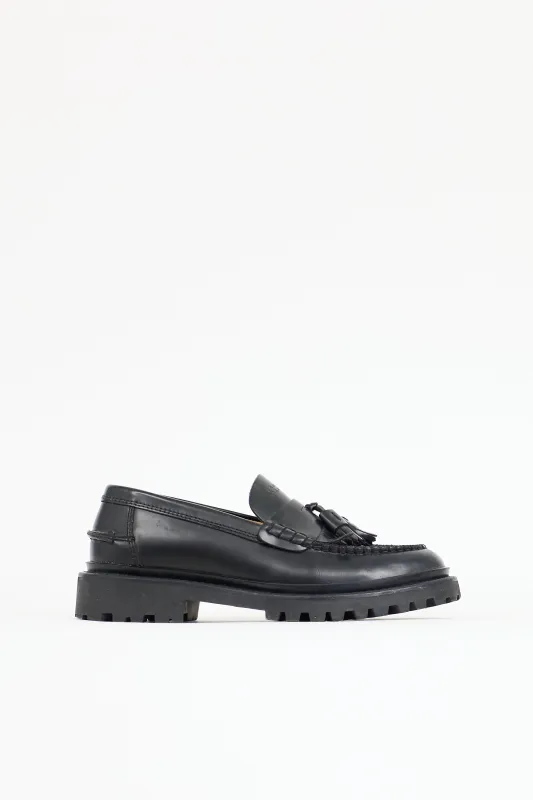 Leather Frezza Fringe Loafer sold by VSP Consignment