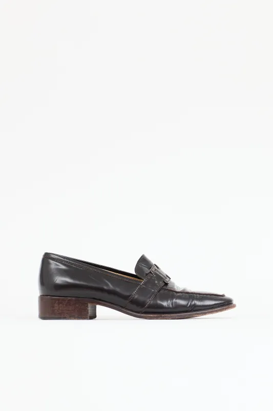 Leather H Loafer made by Hermes