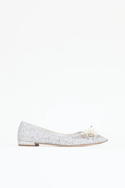 Glitter Embellished Flat sold by VSP Consignment