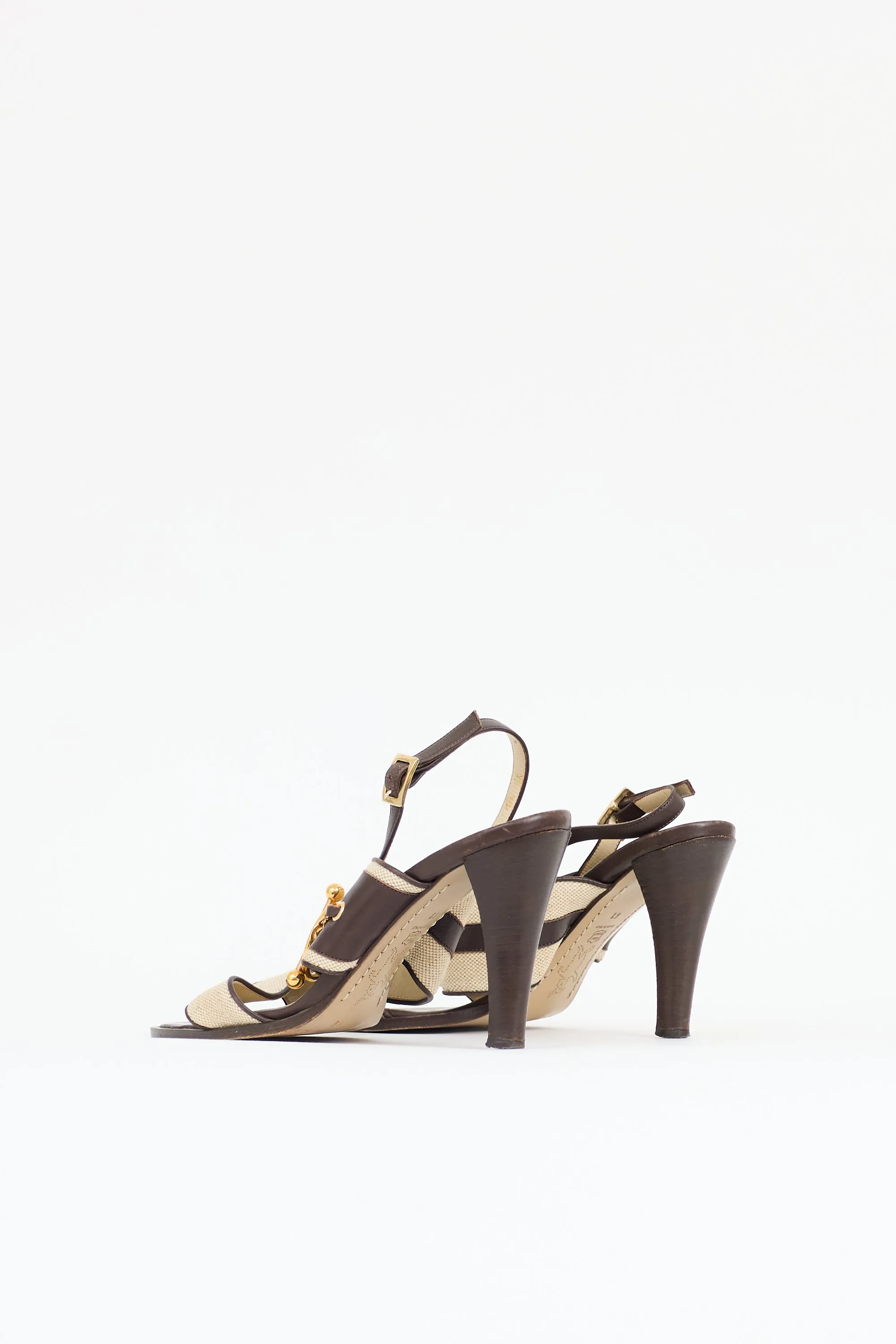 Canvas & Leather Sandal sold by VSP Consignment product image thumbnail 4