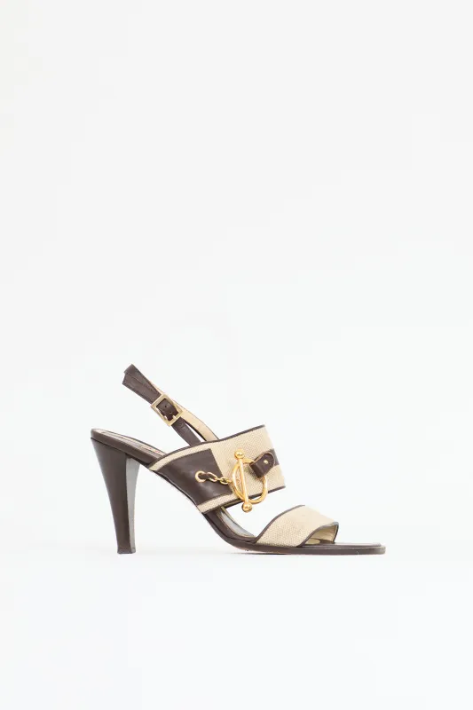 Canvas & Leather Sandal made by Marni