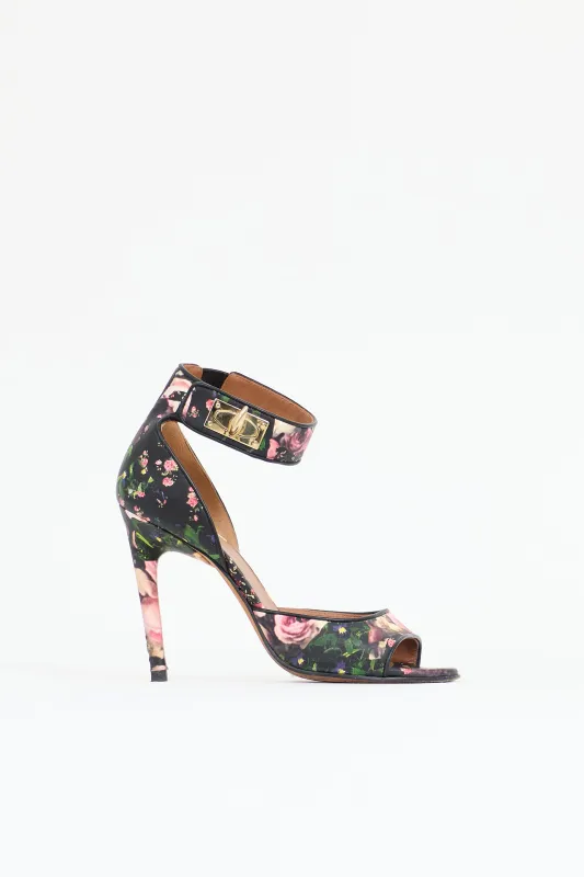 Leather Floral Sandal made by Givenchy