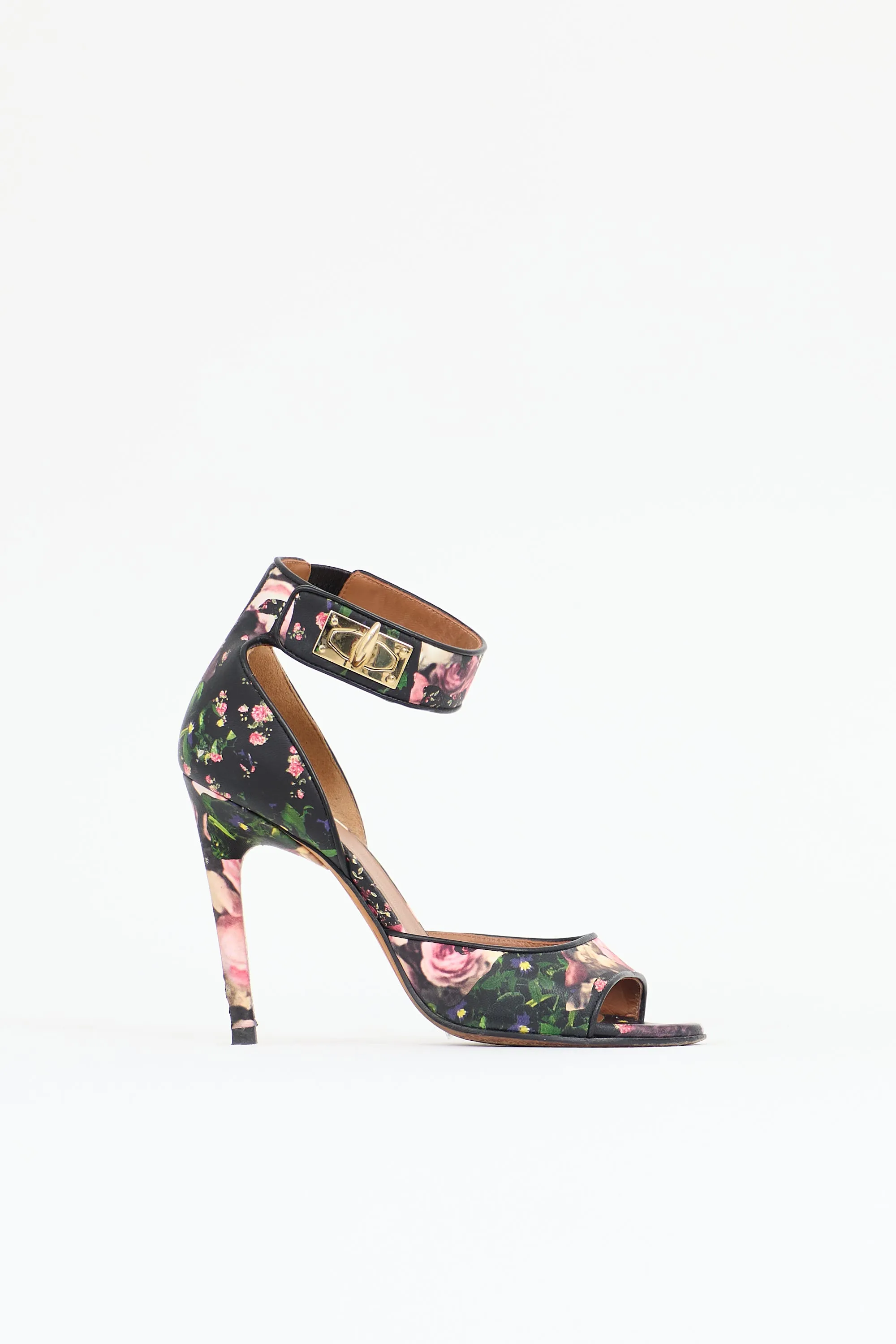 Leather Floral Sandal sold by VSP Consignment