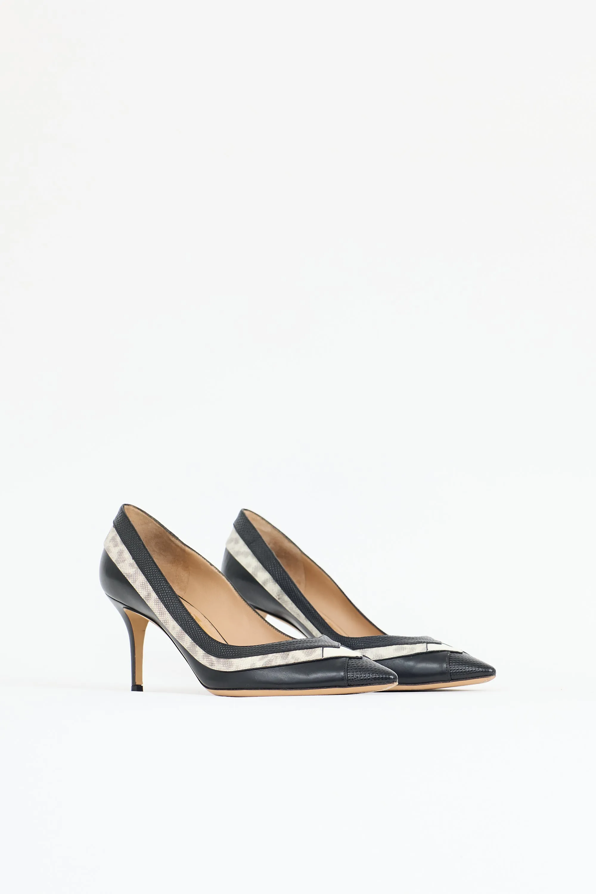 Leather Layered Pump sold by VSP Consignment product image thumbnail 2