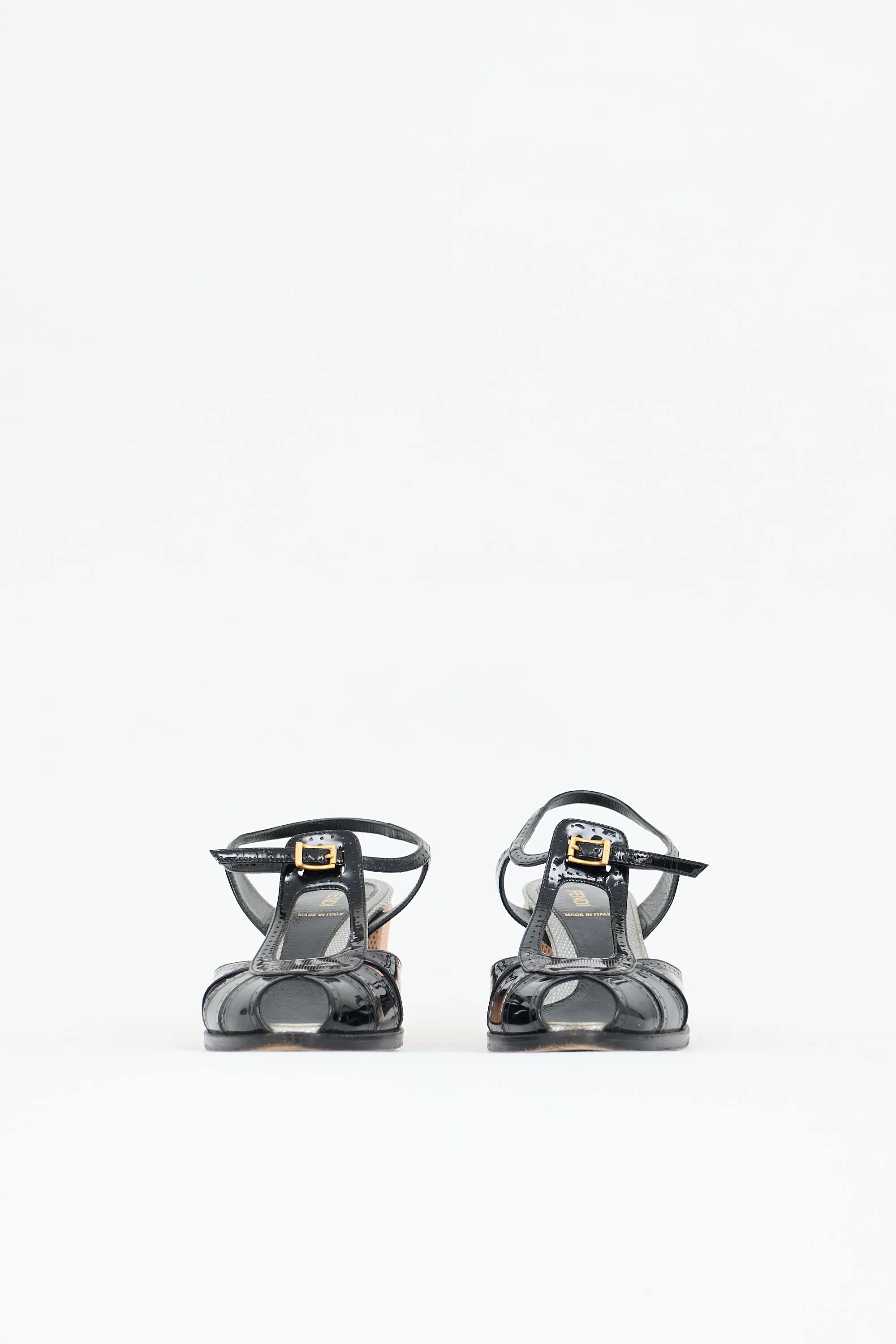 Patent T-Strap Sandal sold by VSP Consignment product image thumbnail 3