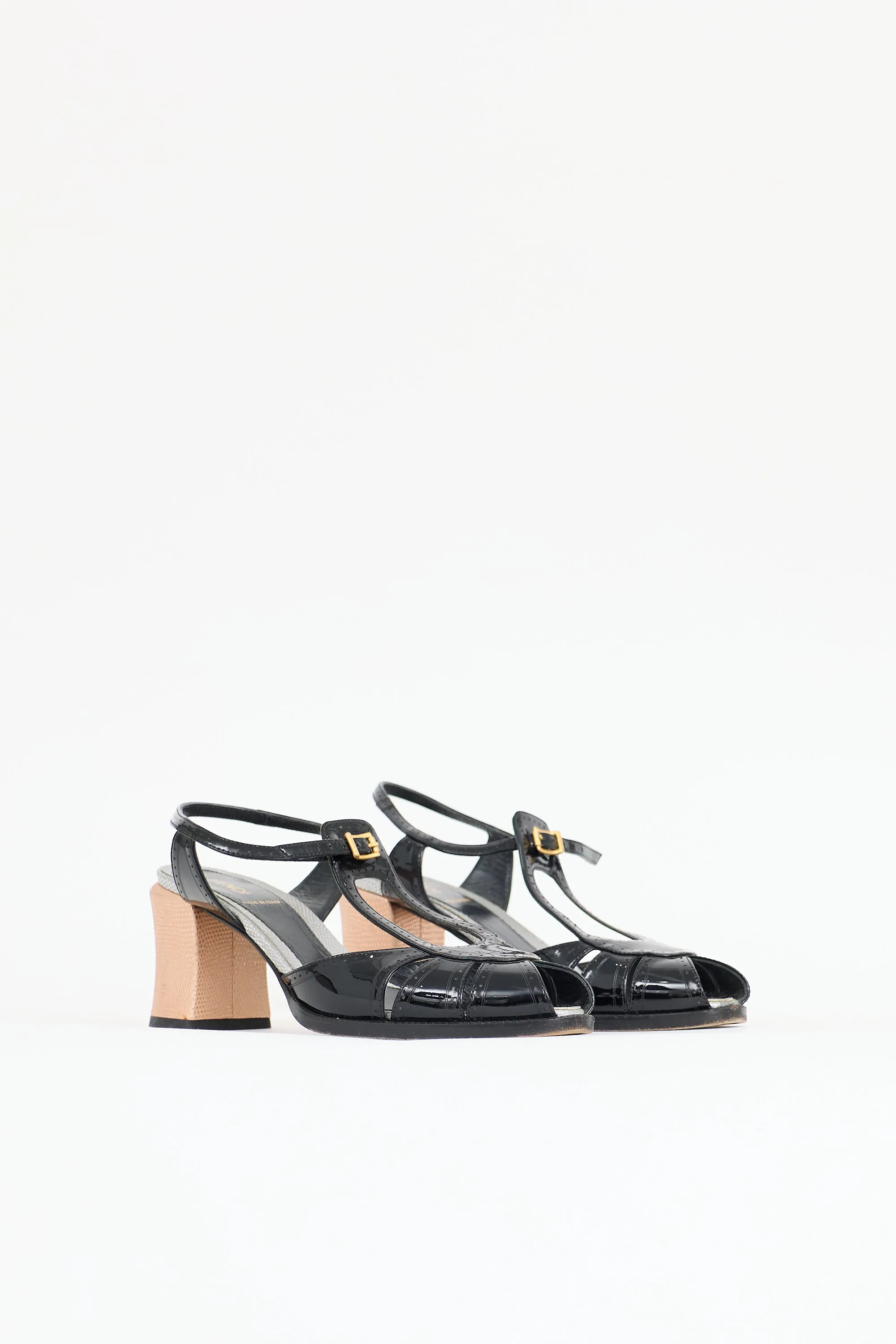 Patent T-Strap Sandal sold by VSP Consignment product image thumbnail 2