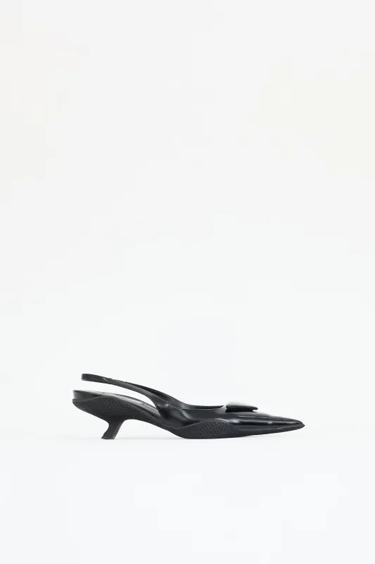 Triangle Slingback Pump sold by VSP Consignment