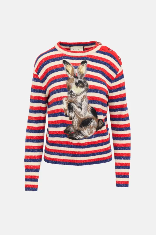 Striped Graphic Sweater sold by VSP Consignment