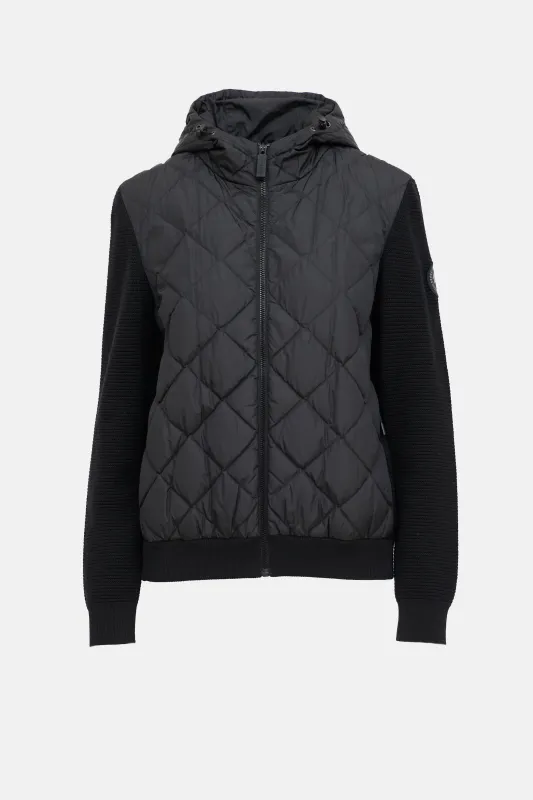 Quilted Knit Hoodie Jacket sold by VSP Consignment