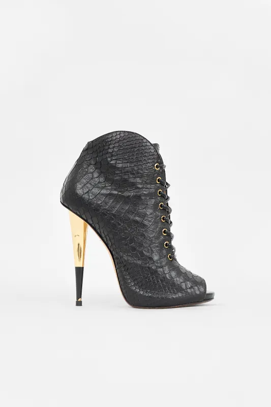 Exotic Leather Golia Bootie made by Giuseppe Zanotti
