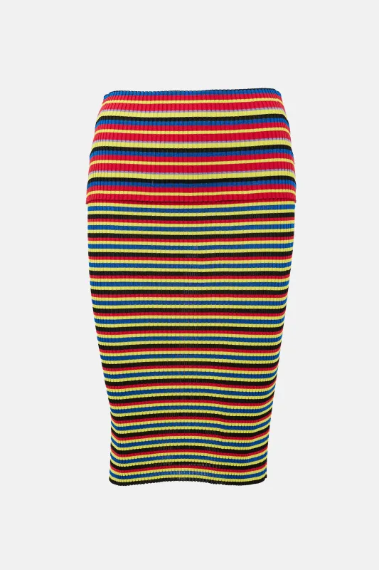 Rib Knit Striped Skirt sold by VSP Consignment