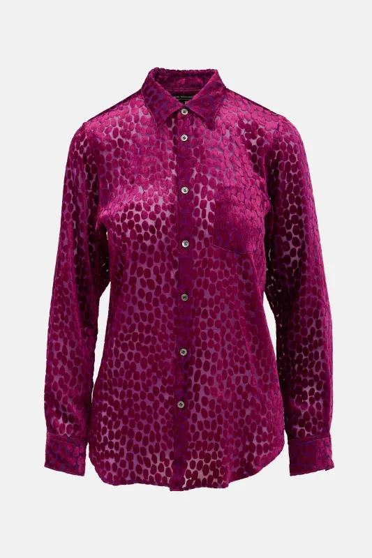 Devoré Asymmetrical Shirt sold by VSP Consignment