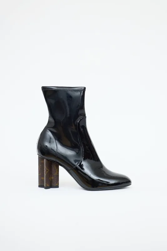 Patent Silhouette Ankle Boot sold by VSP Consignment