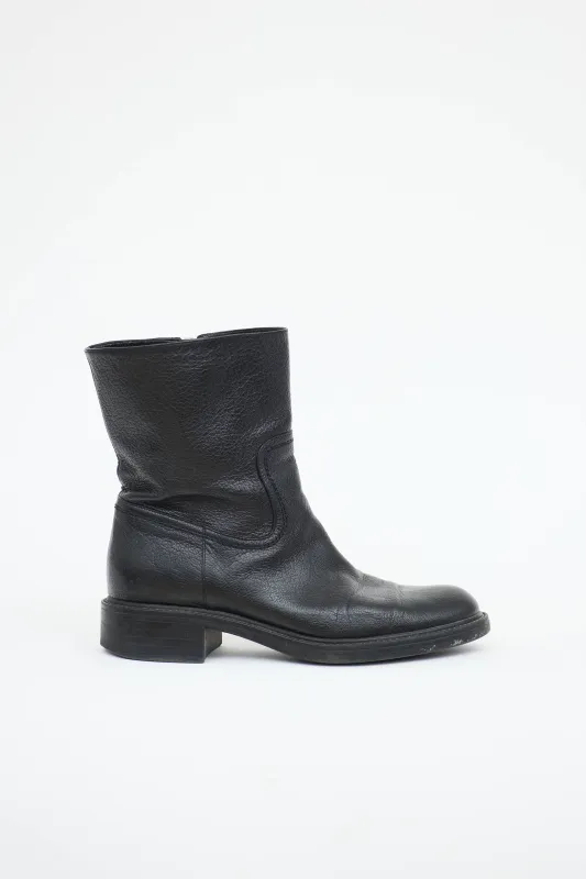 Leather Ankle Boot sold by VSP Consignment