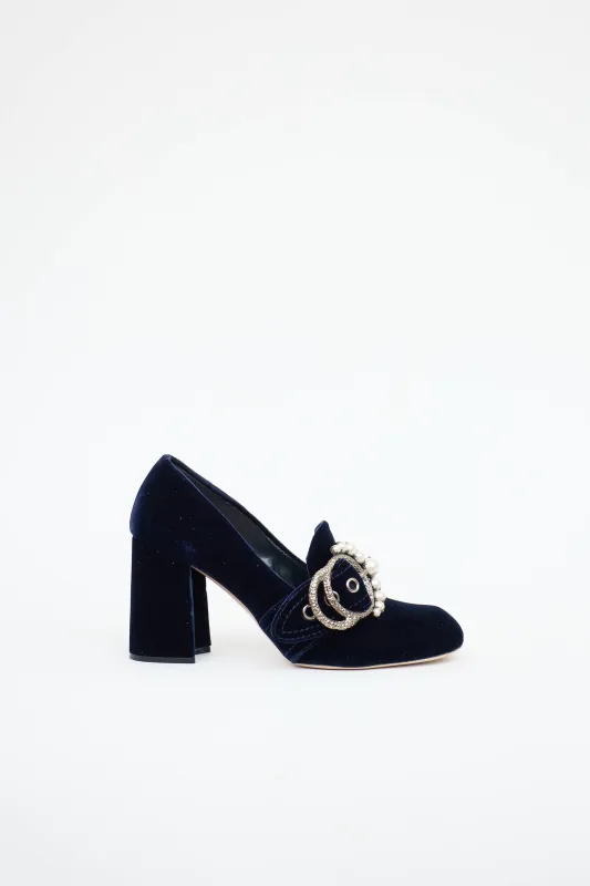 Pearl Buckle Pump sold by VSP Consignment