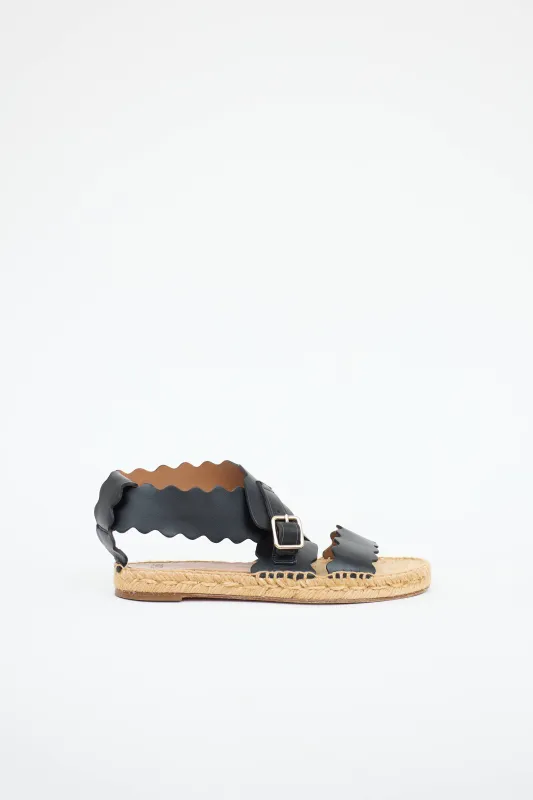 Scalloped Espadrille Sandal made by Chloe