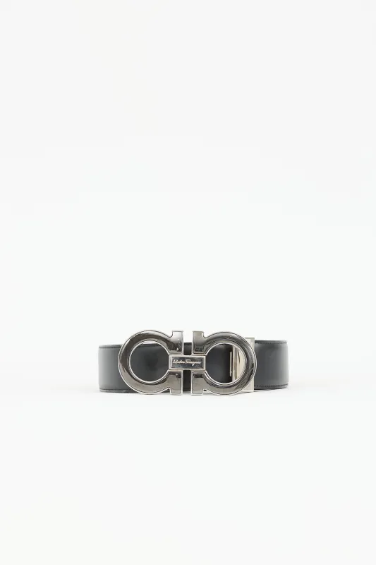 Leather Gancini Belt made by Salvatore Ferragamo