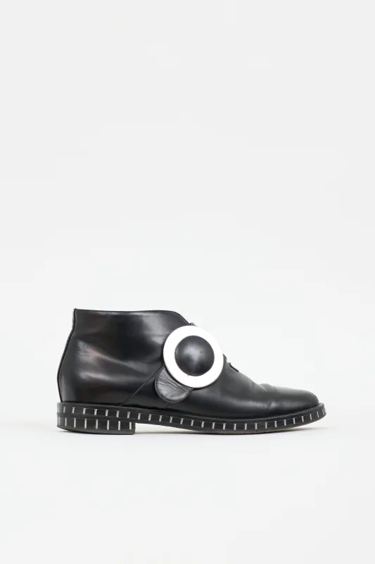 Leather Ankle Boot made by Giorgio Armani
