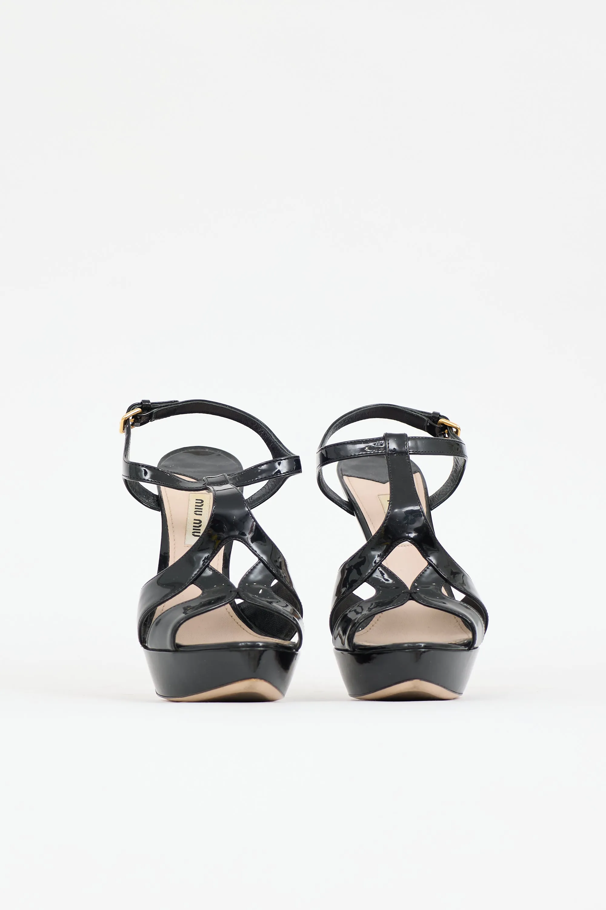 Patent Cut Out Sandal sold by VSP Consignment product image thumbnail 3