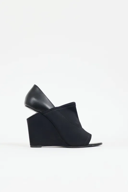 Neoprene & Leather Alla Wedge Heel made by Alexander Wang