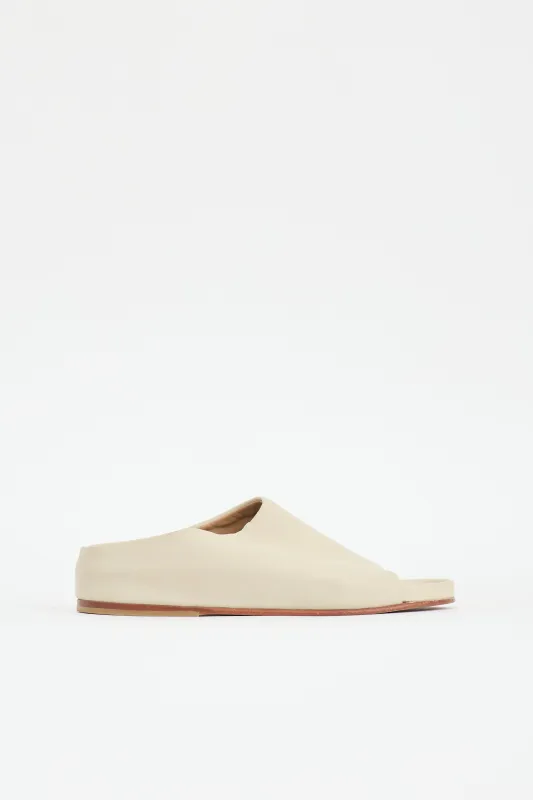 Leather Mono Sandal made by Lauren Manoogian