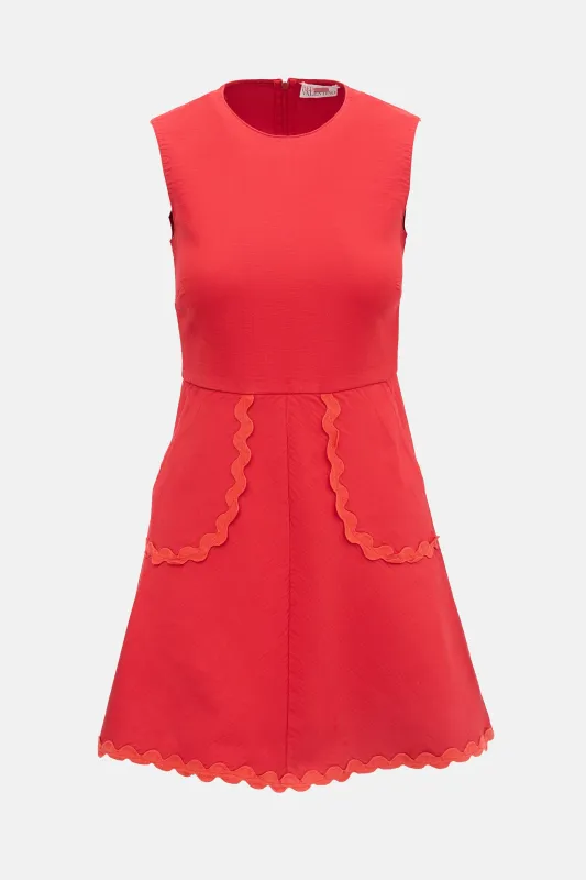 Scalloped Mini Dress made by RED Valentino