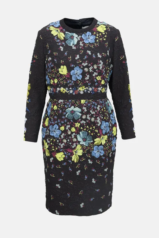 Cloqué Floral Evita Dress made by ERDEM