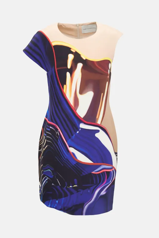 Silk Abstract Dress made by MARY KATRANTZOU