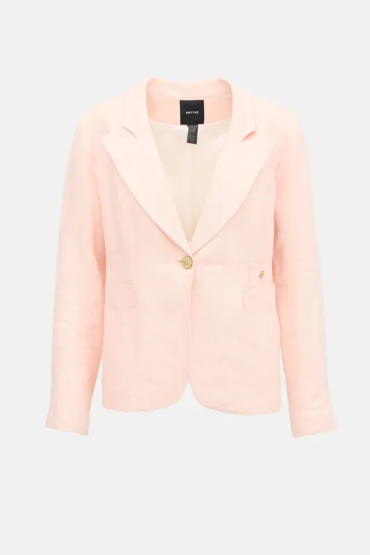 Linen Classic Dutchess Blazer made by Smythe