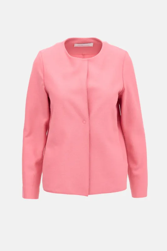 Wool Single Button Jacket made by Harris Wharf London