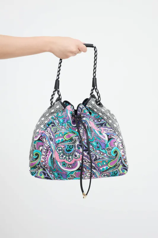 Canvas Paisley Bucket Bag made by Etro