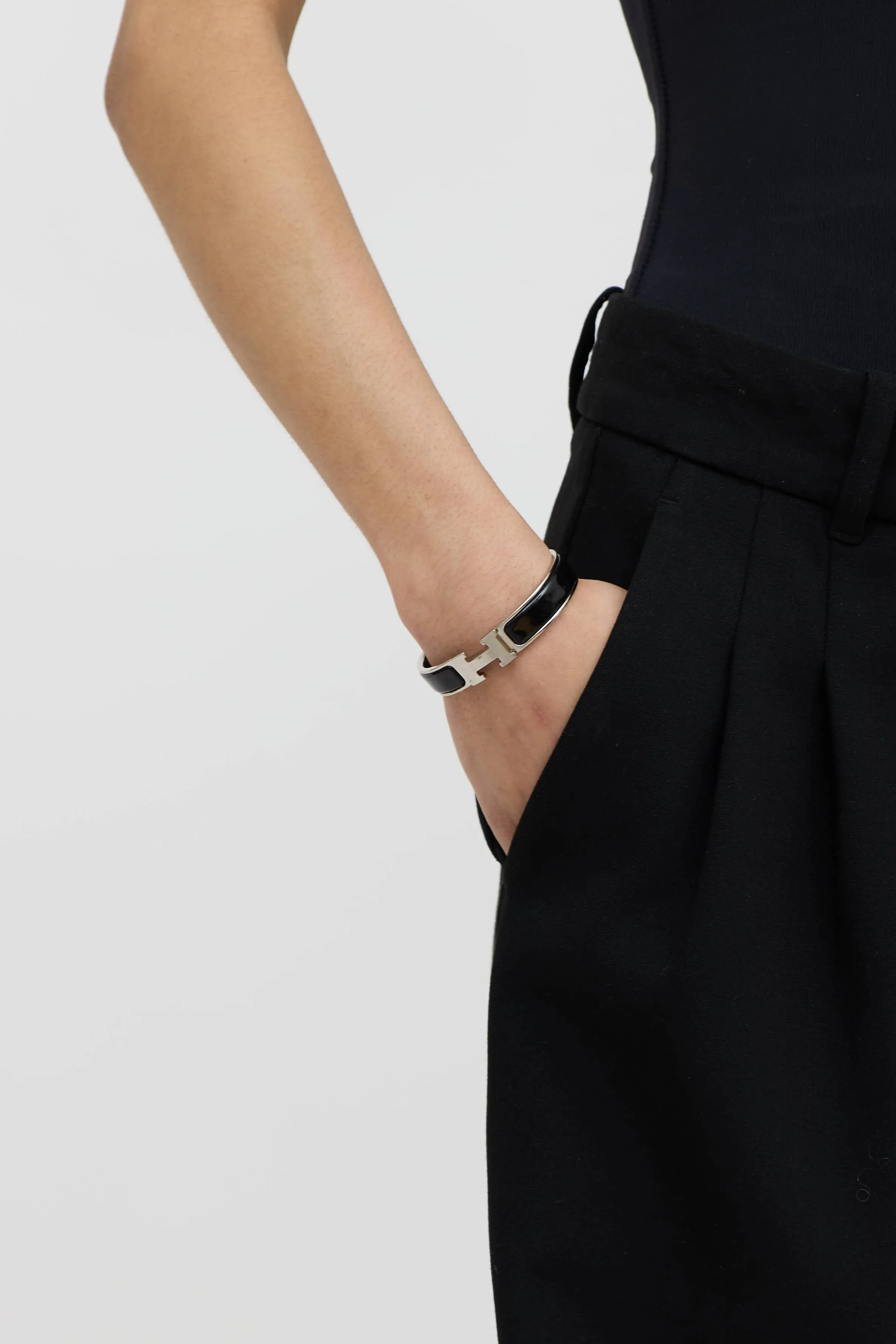 Palladium Noir Clic H PM Bracelet sold by VSP Consignment product image thumbnail 3