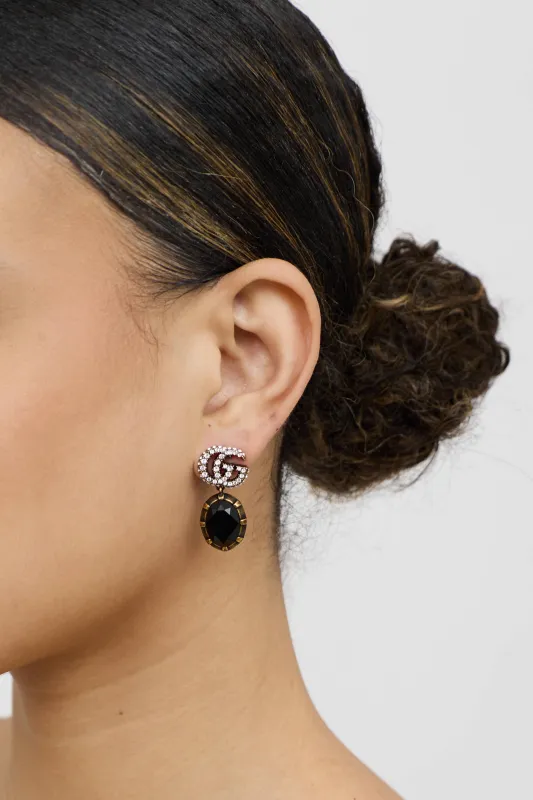 GG Marmont Crystal Earrings sold by VSP Consignment