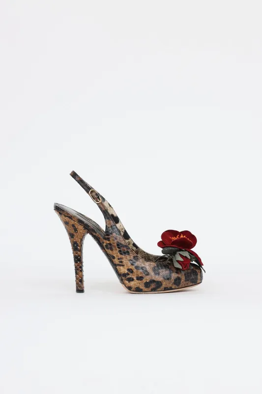 Python Flower Heel sold by VSP Consignment