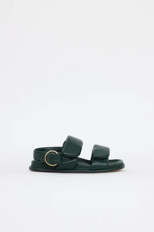 Puffy Leather Sandal made by Dries Van Noten