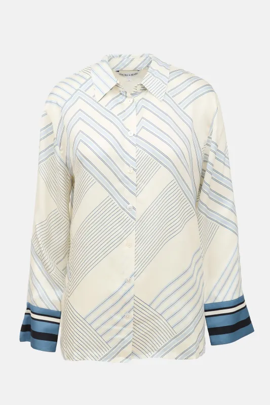 Silk Delila Printed Blouse sold by VSP Consignment