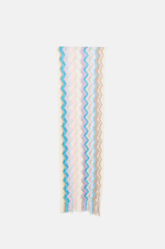 Zig Zag Knit Scarf sold by VSP Consignment