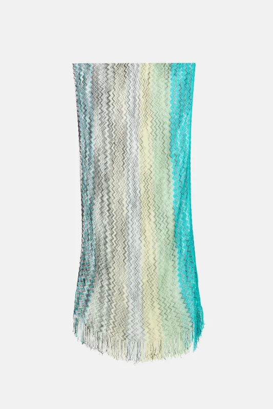 Zig Zag Knit Scarf sold by VSP Consignment