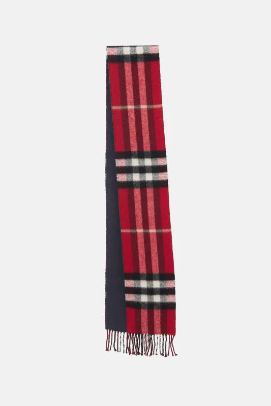 Cashmere Check Fringe Scarf sold by VSP Consignment