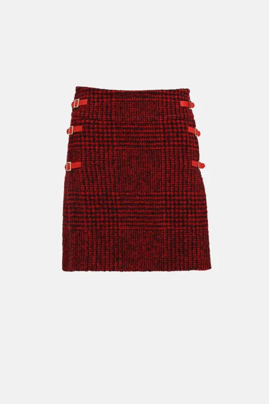 Wool Houndstooth Skirt sold by VSP Consignment