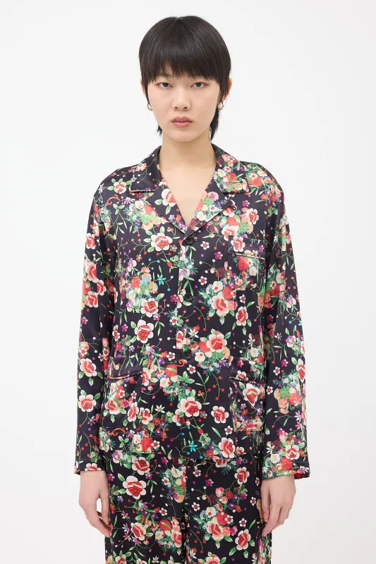 FW 2020 Silk Floral Shirt made by Comme des Garcons