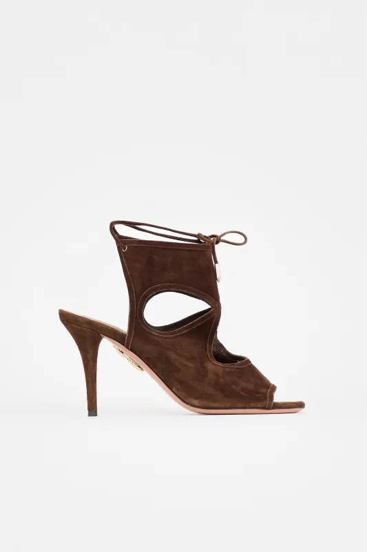 Suede Sexy Thing Sandal made by Aquazzura