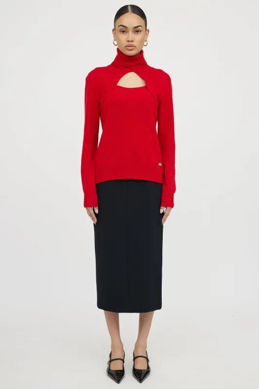 2006 Cashmere Keyhole Turtleneck Sweater sold by VSP Consignment