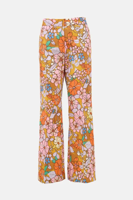 Floral Wide Leg Trouser made by VSP Consignment