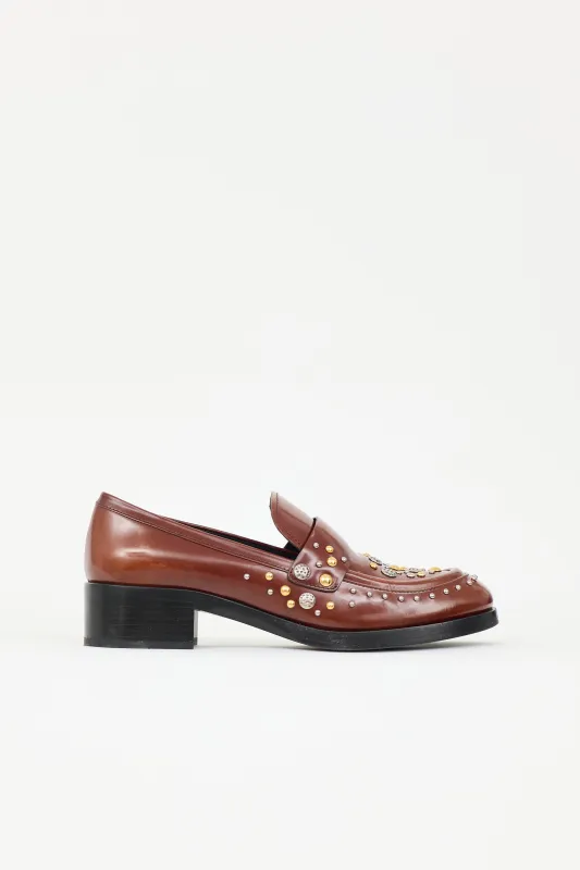 Leather Studded Loafer sold by VSP Consignment