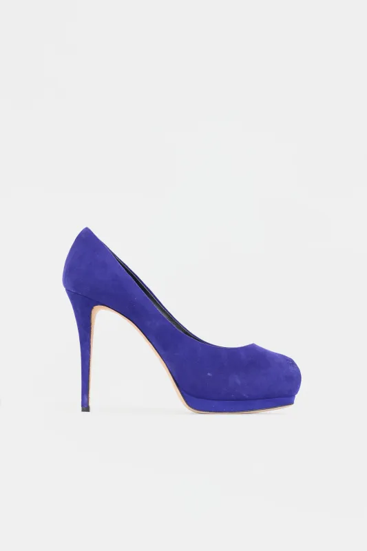 Suede Platform Pump made by Giuseppe Zanotti
