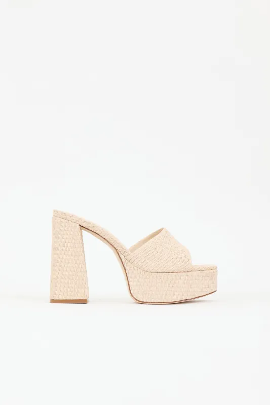 Raffia Dolly Mule sold by VSP Consignment