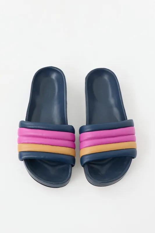 Leather Hellea Padded Slide made by Isabel Marant