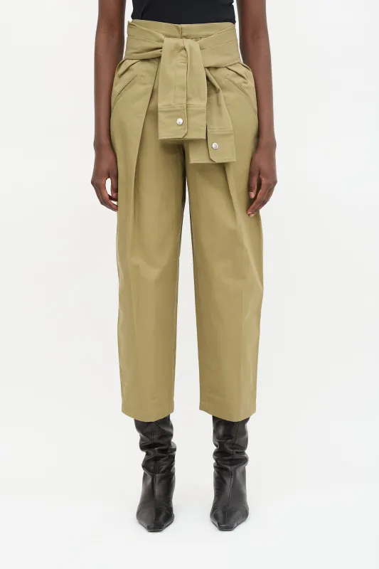 Sleeve Belted Pant made by Alexander Wang