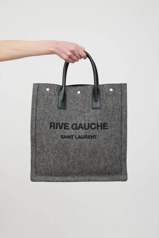 Felted Rive Gauche Logo Tote made by Yves Saint Laurent